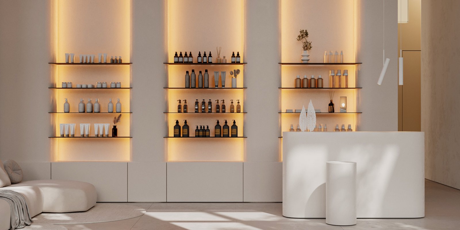 Rella Medical Spa retail and product display