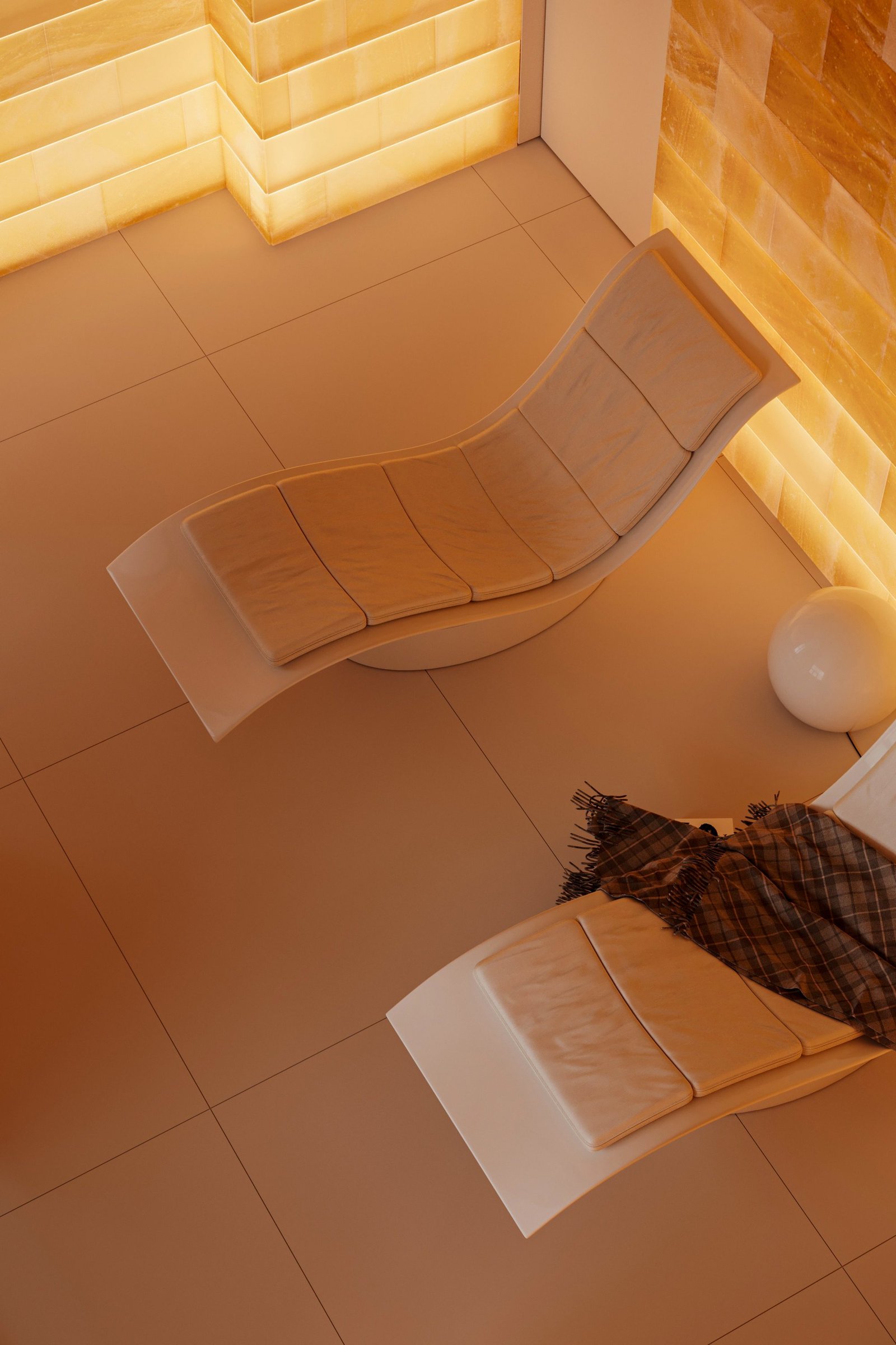 Salt room overhead view